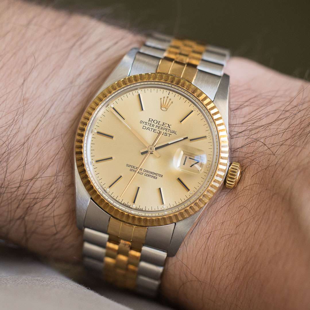 Rolex Datejust 16013 gold steel two tone