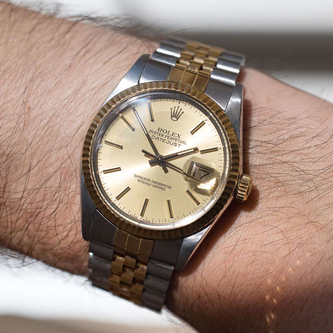 Rolex Datejust 16013 gold steel two tone