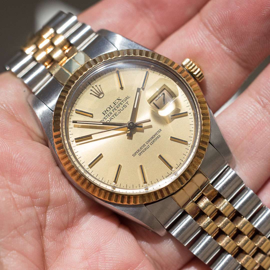 Rolex Datejust 16013 gold steel two tone