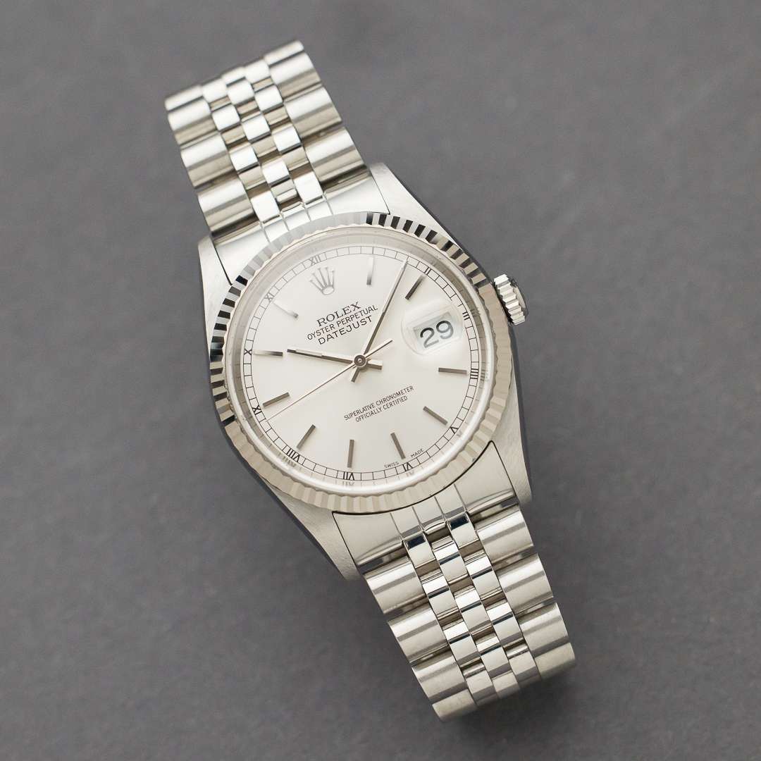 Rolex Datejust 16234 silver champagne