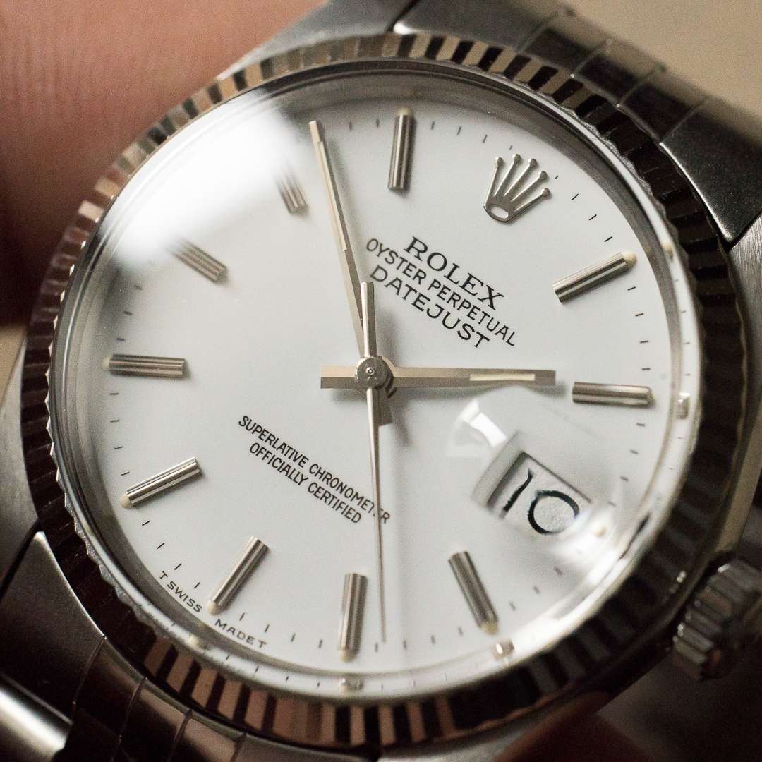 Rolex Datejust 16014 white blanche blanc