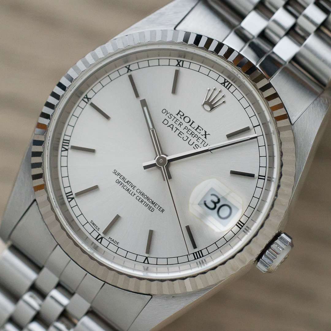 Rolex Datejust 16234 silver champagne