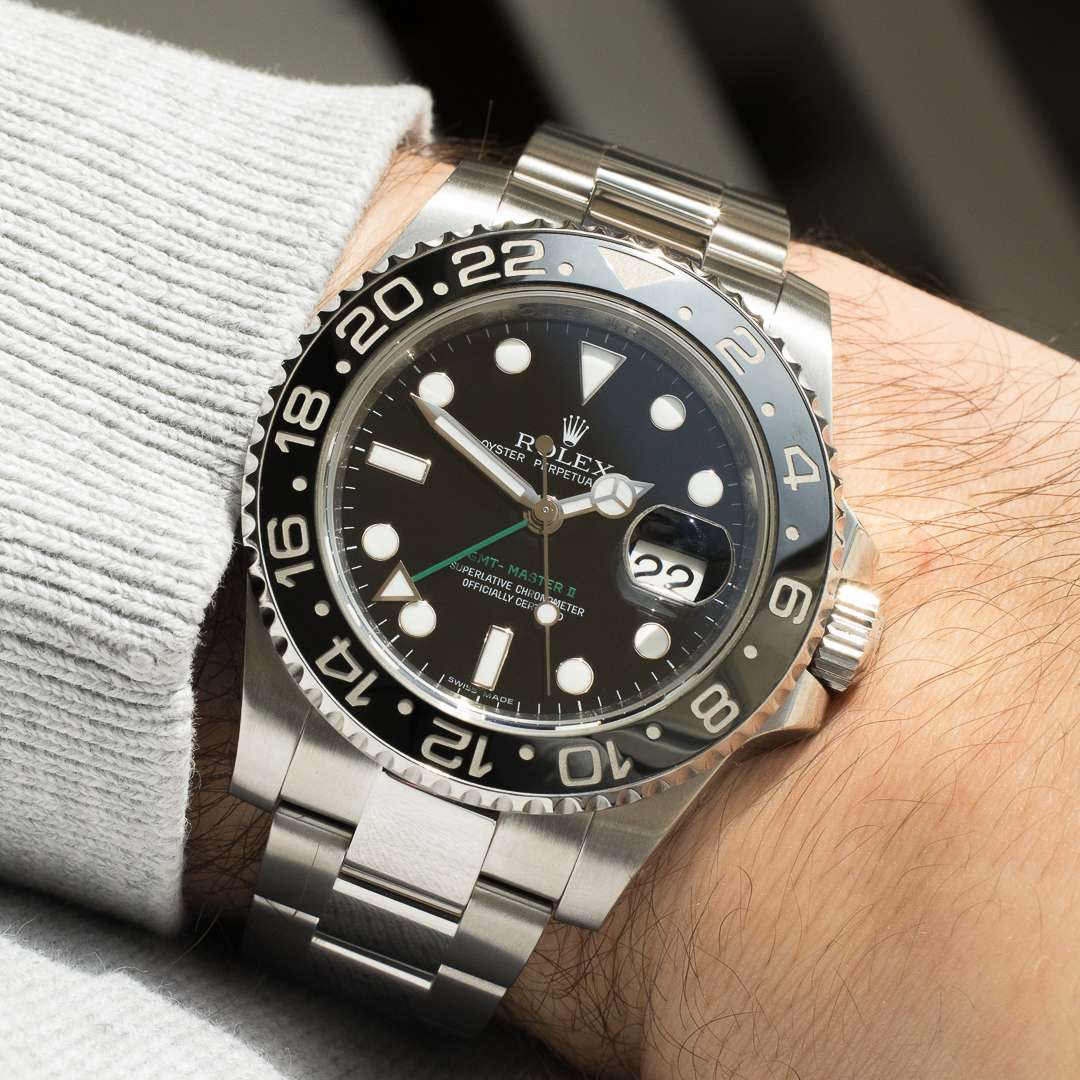 rolex gmt master 2 116710 LN black