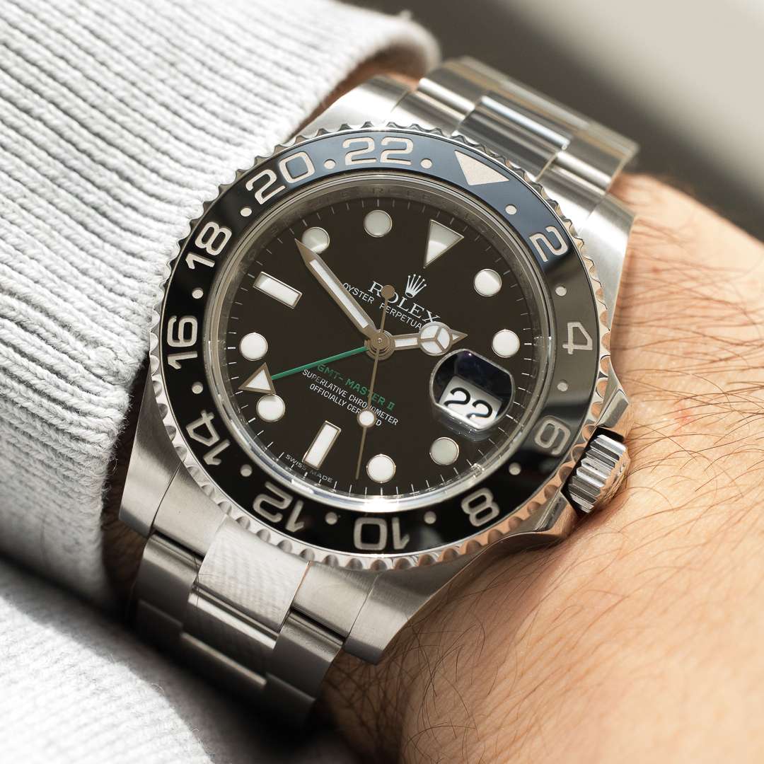 rolex gmt master 2 116710 LN black