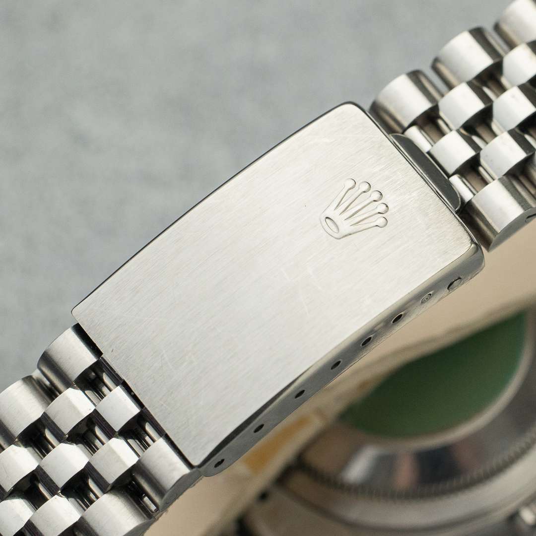 rolex datejust 16234 silver salmon patina