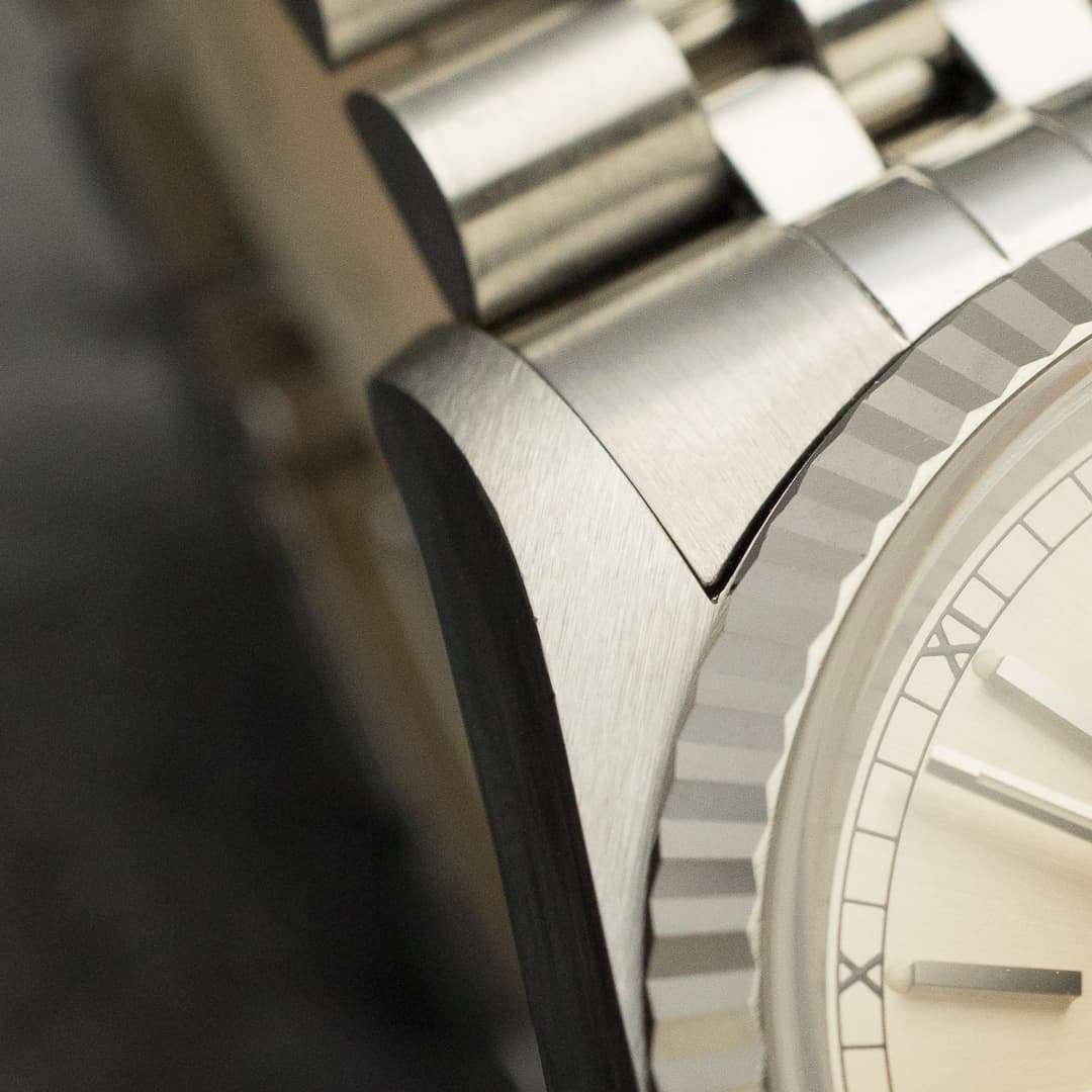 Rolex Datejust 16234 cream patina box papers