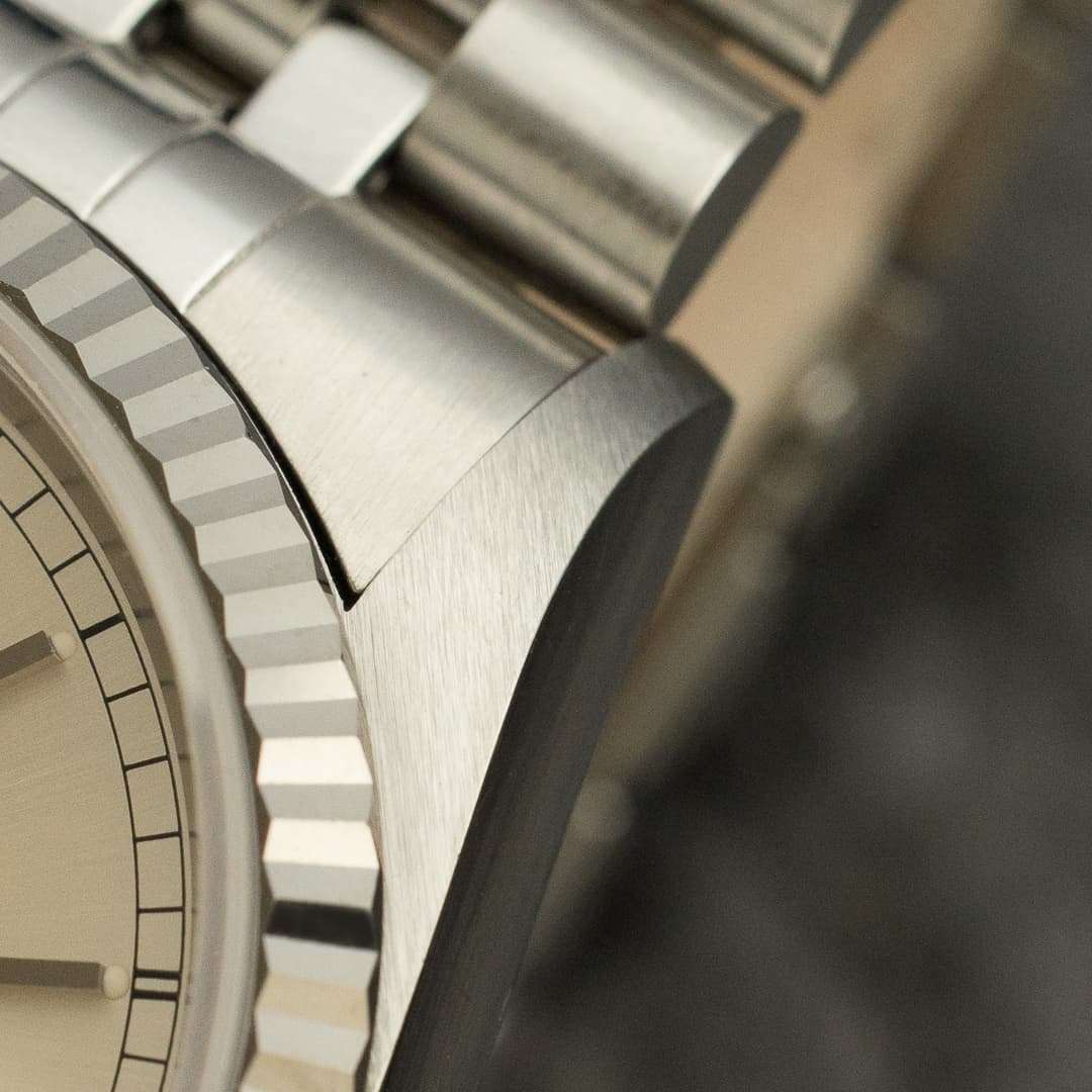 Rolex Datejust 16234 cream patina box papers