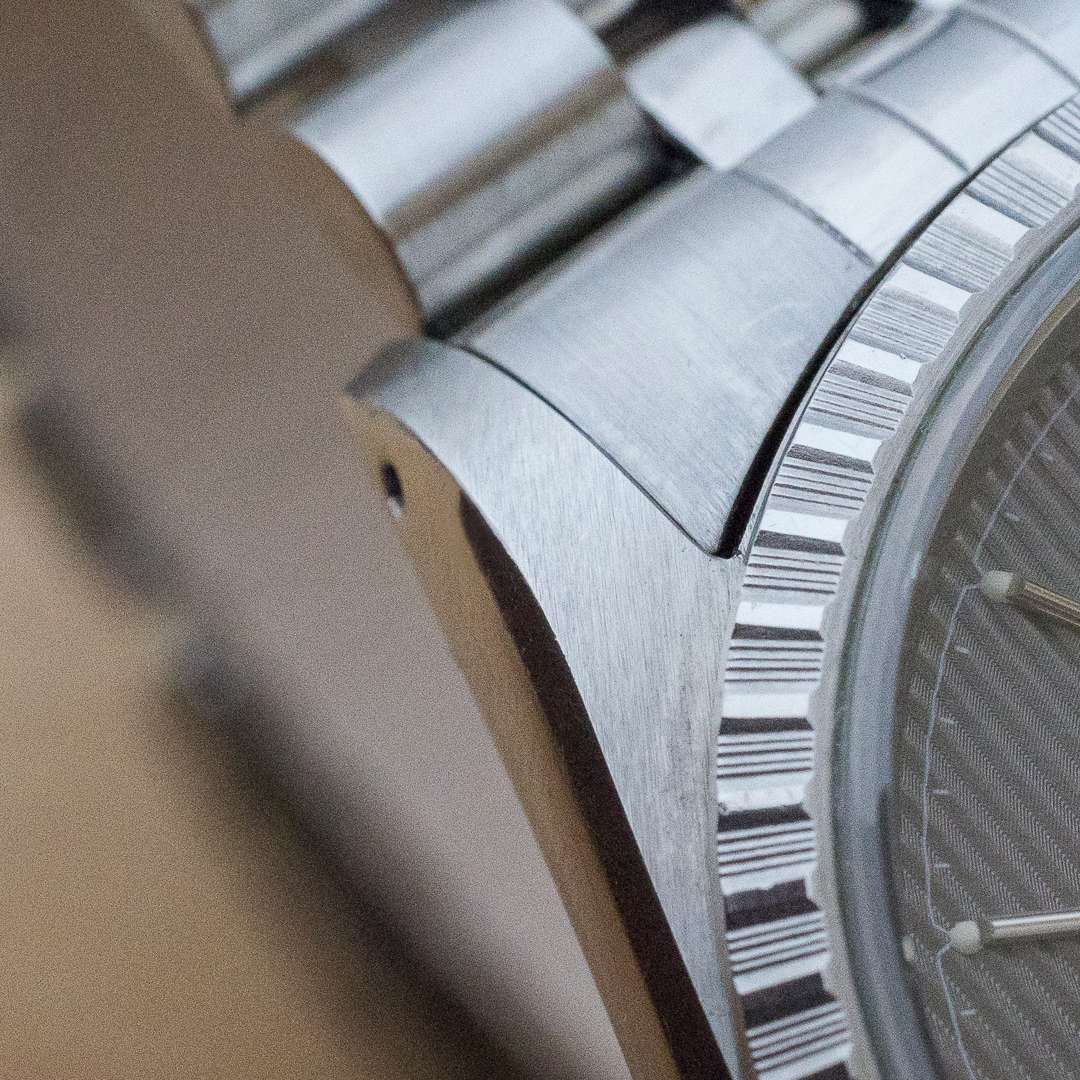 Rolex Datejust 16220 grey tapestry