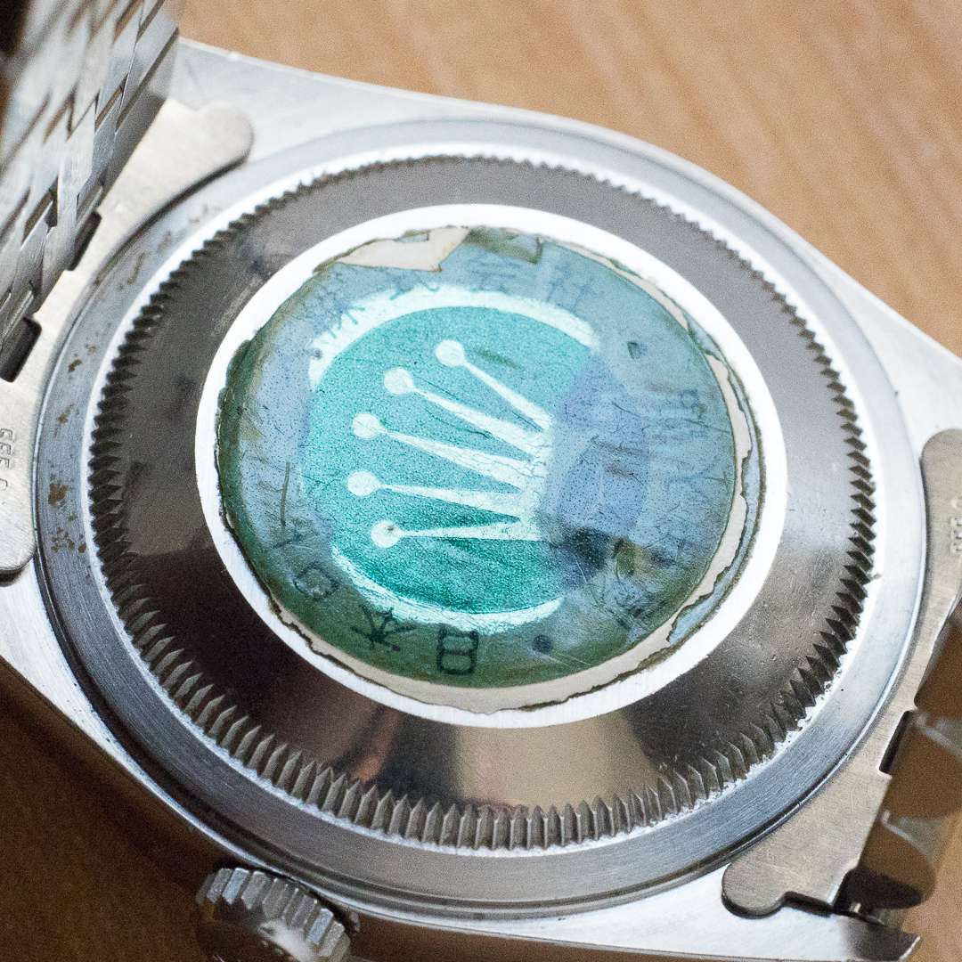 Rolex Datejust 16220 grey tapestry