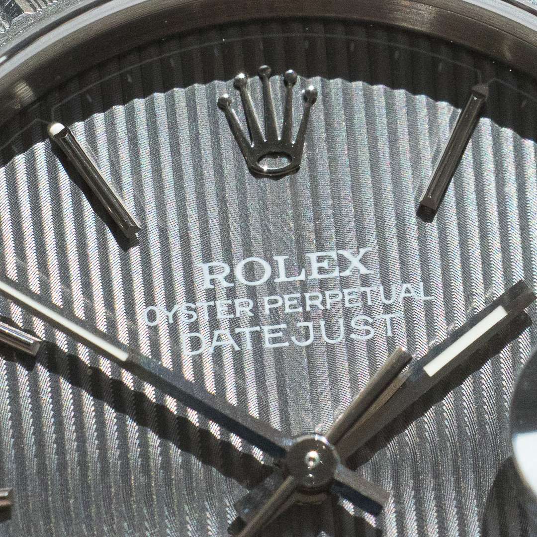Rolex Datejust 16220 grey tapestry