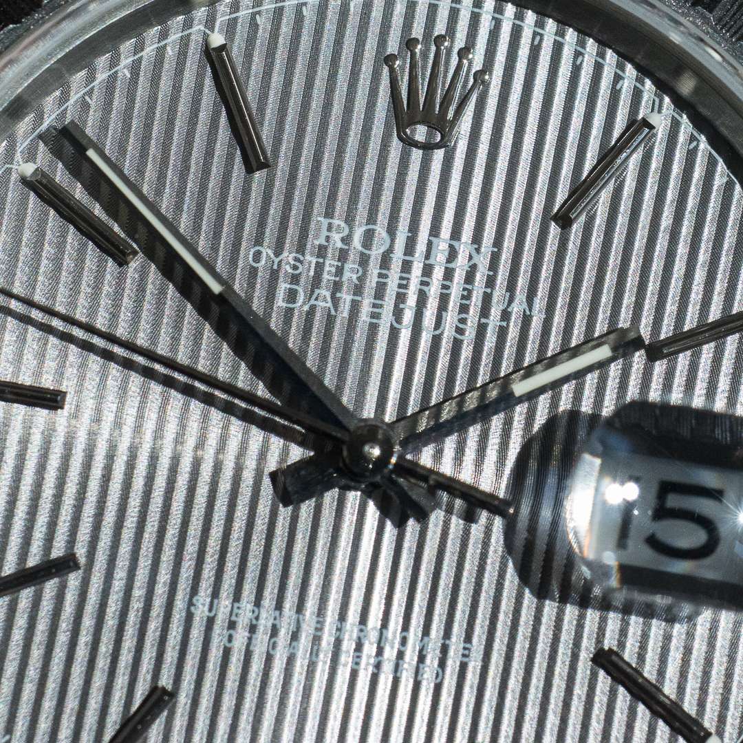 Rolex Datejust 16220 grey tapestry