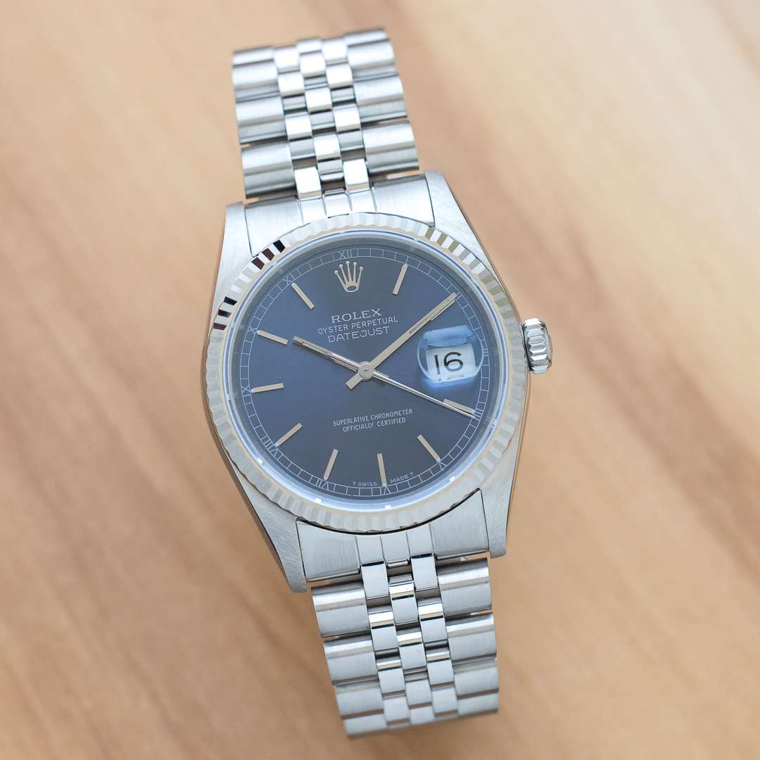 rolex datejust 16234 blue dial