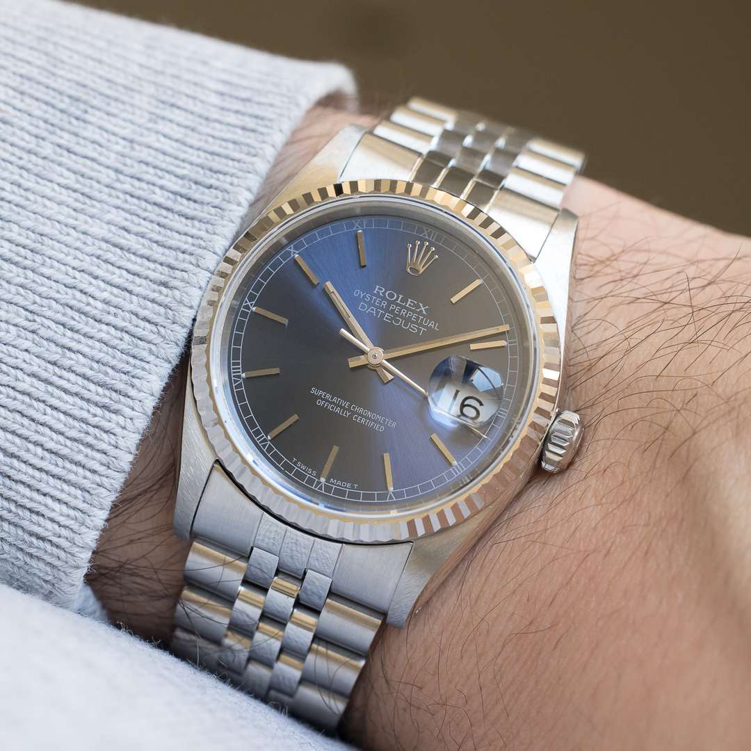rolex datejust 16234 blue dial