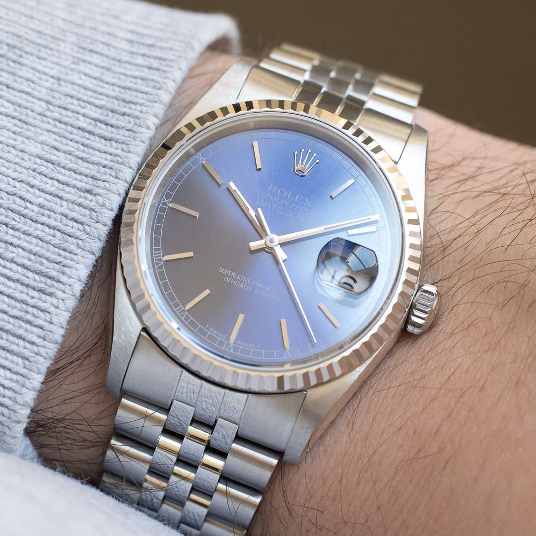 rolex datejust 16234 blue dial