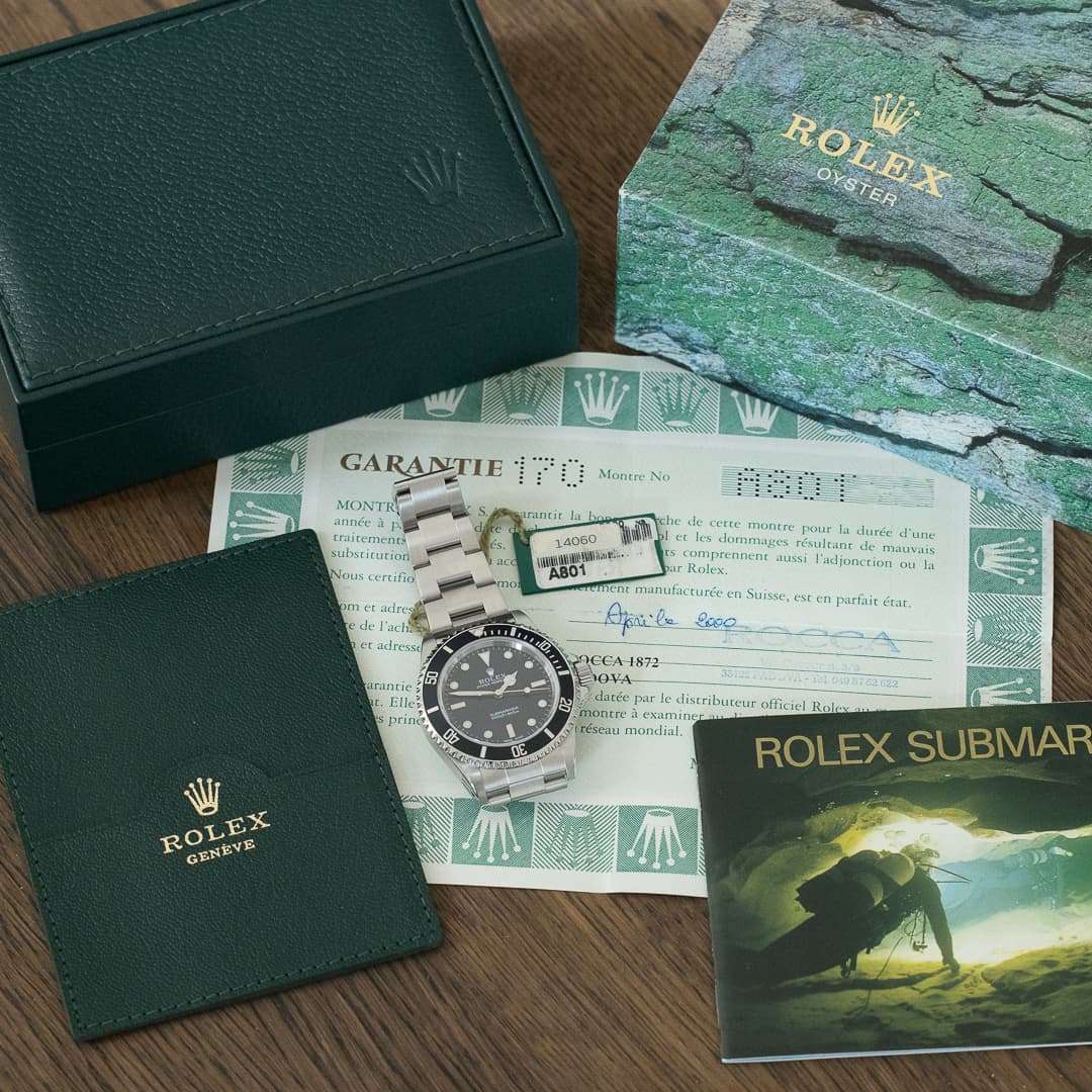 rolex submariner 14060 2001 full set