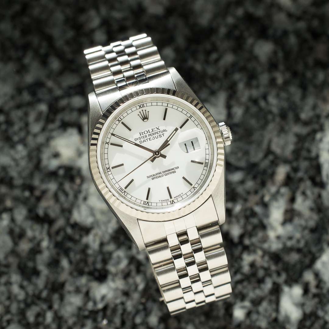 Rolex datejust 16234 white dial