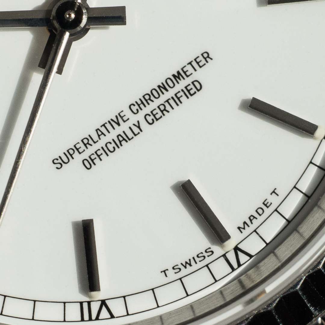 Rolex datejust 16234 white dial