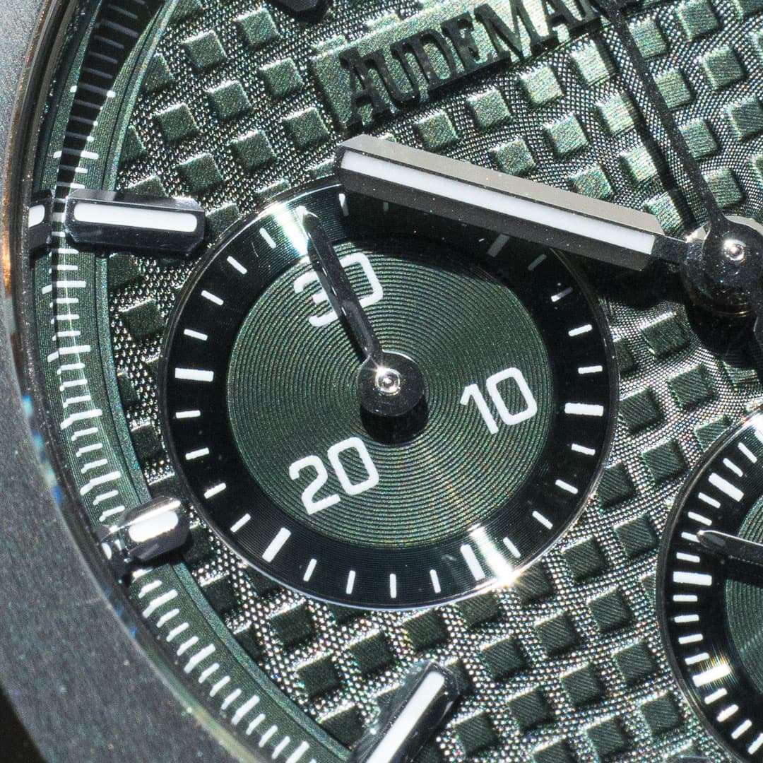 Audemars Piguet Royal Oak 26240ST green dial 50th birthday