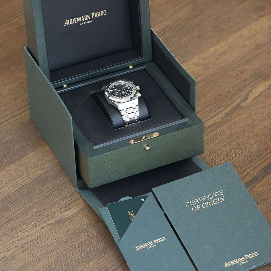 Audemars Piguet Royal Oak 26240ST green dial 50th birthday