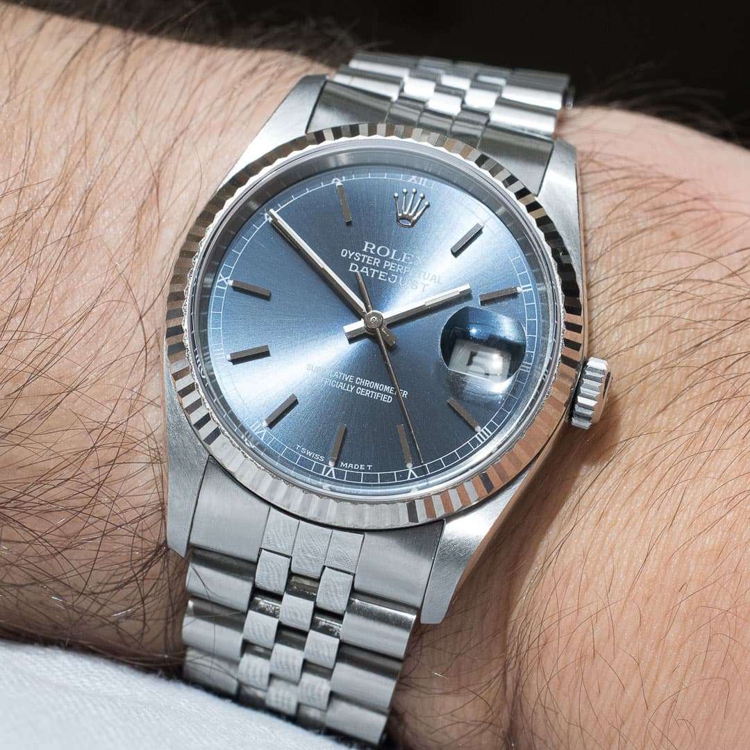 rolex datejust 16234 blue dial