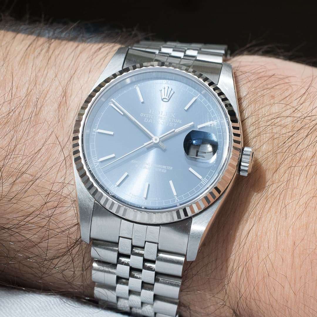 rolex datejust 16234 blue dial