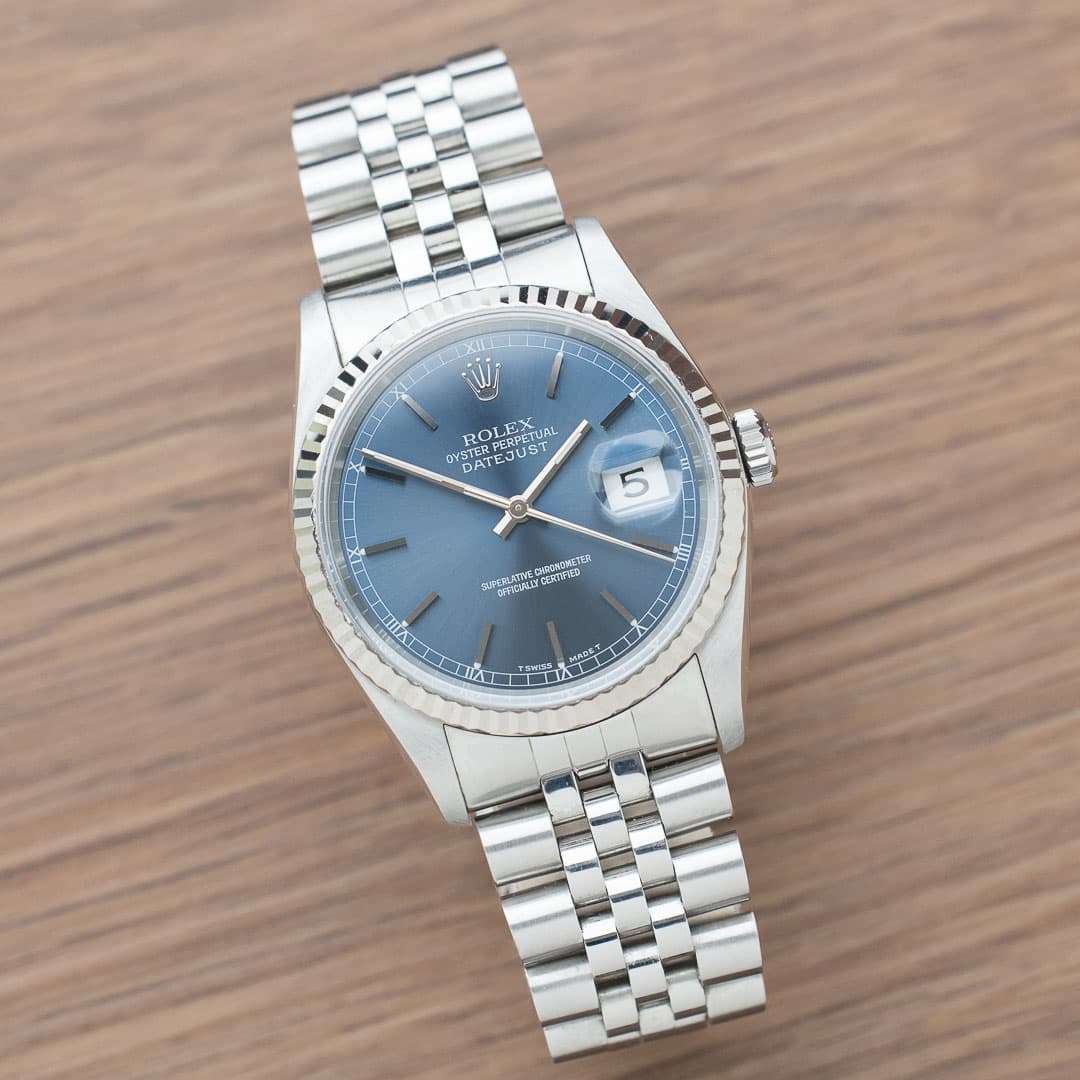 rolex datejust 16234 blue dial