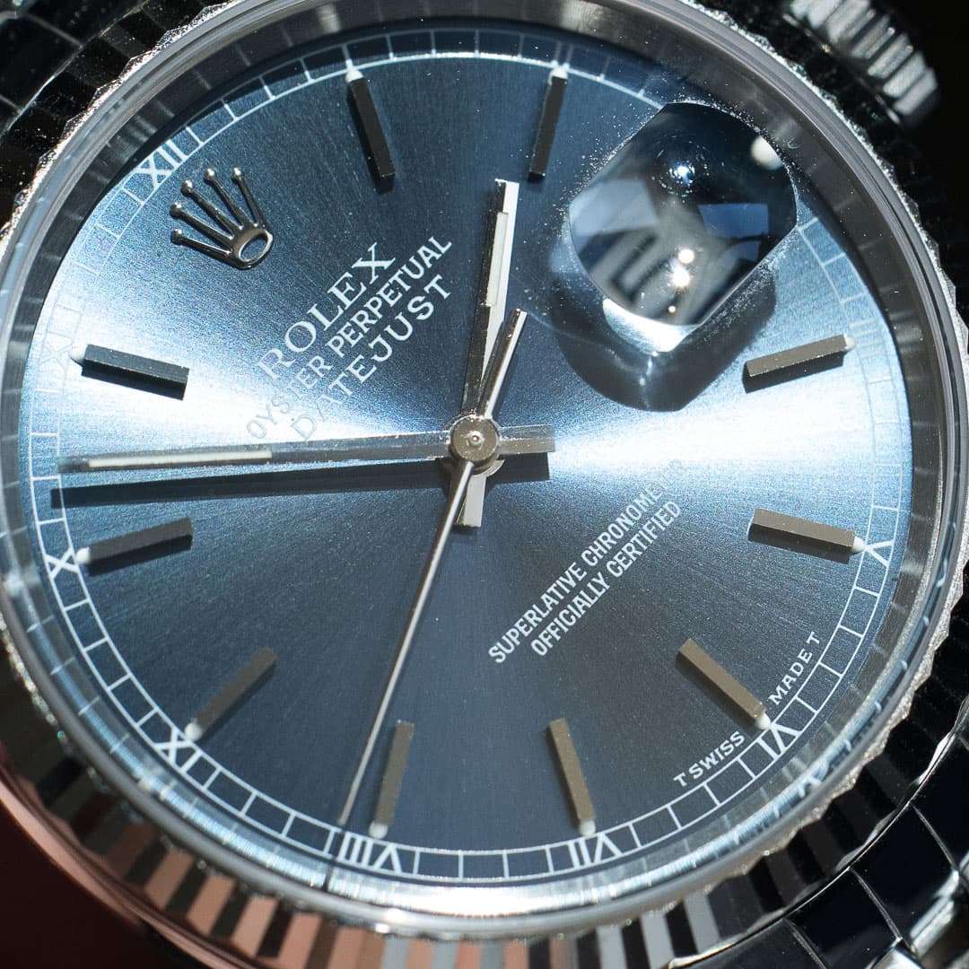 rolex datejust 16234 blue dial