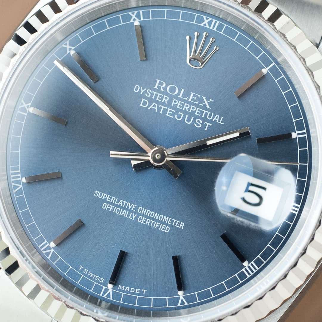 rolex datejust 16234 blue dial