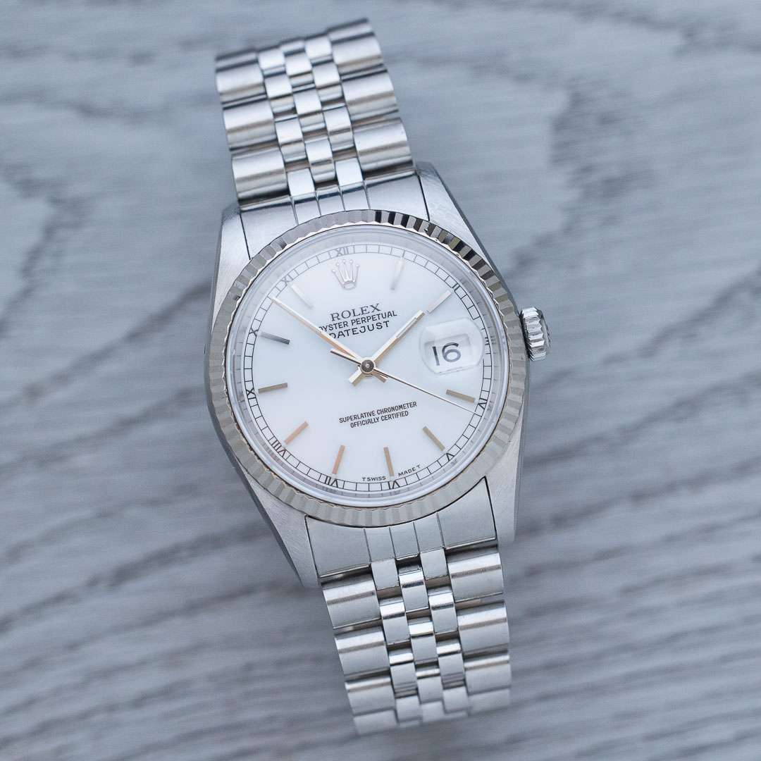 Rolex Datejust 16234 white dial