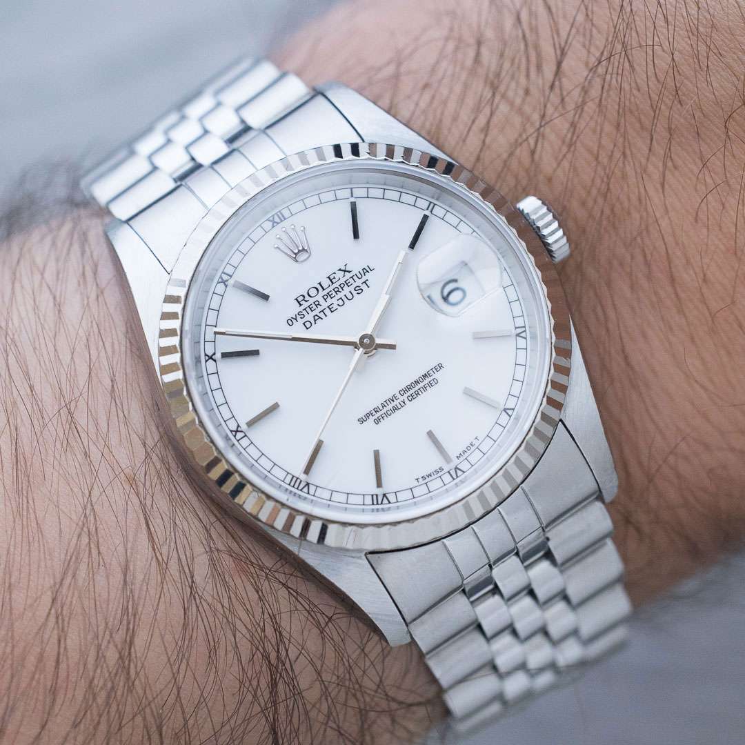 Rolex Datejust 16234 white dial