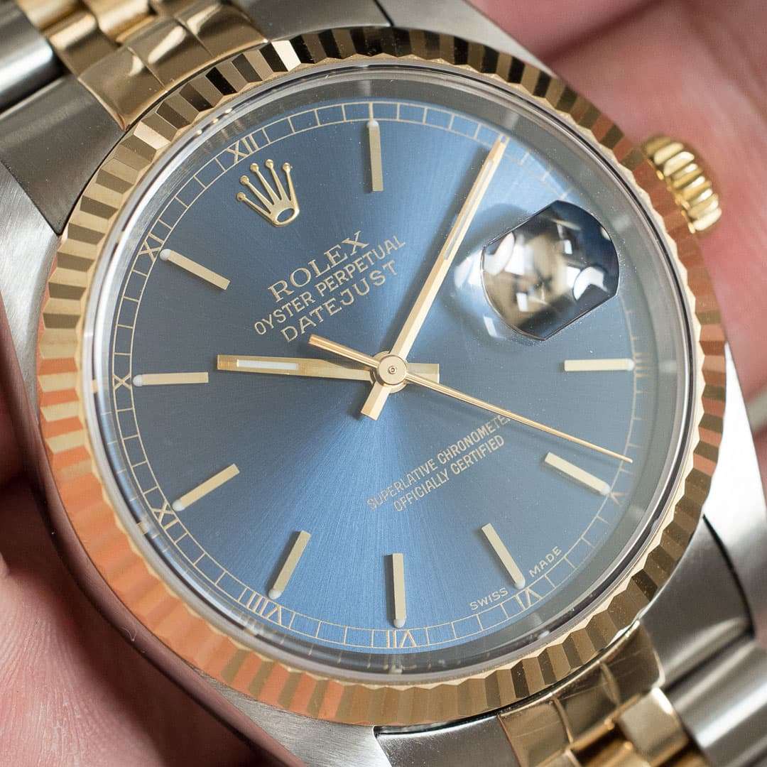 Rolex Datejust 16233 Blue dial 2002 2003