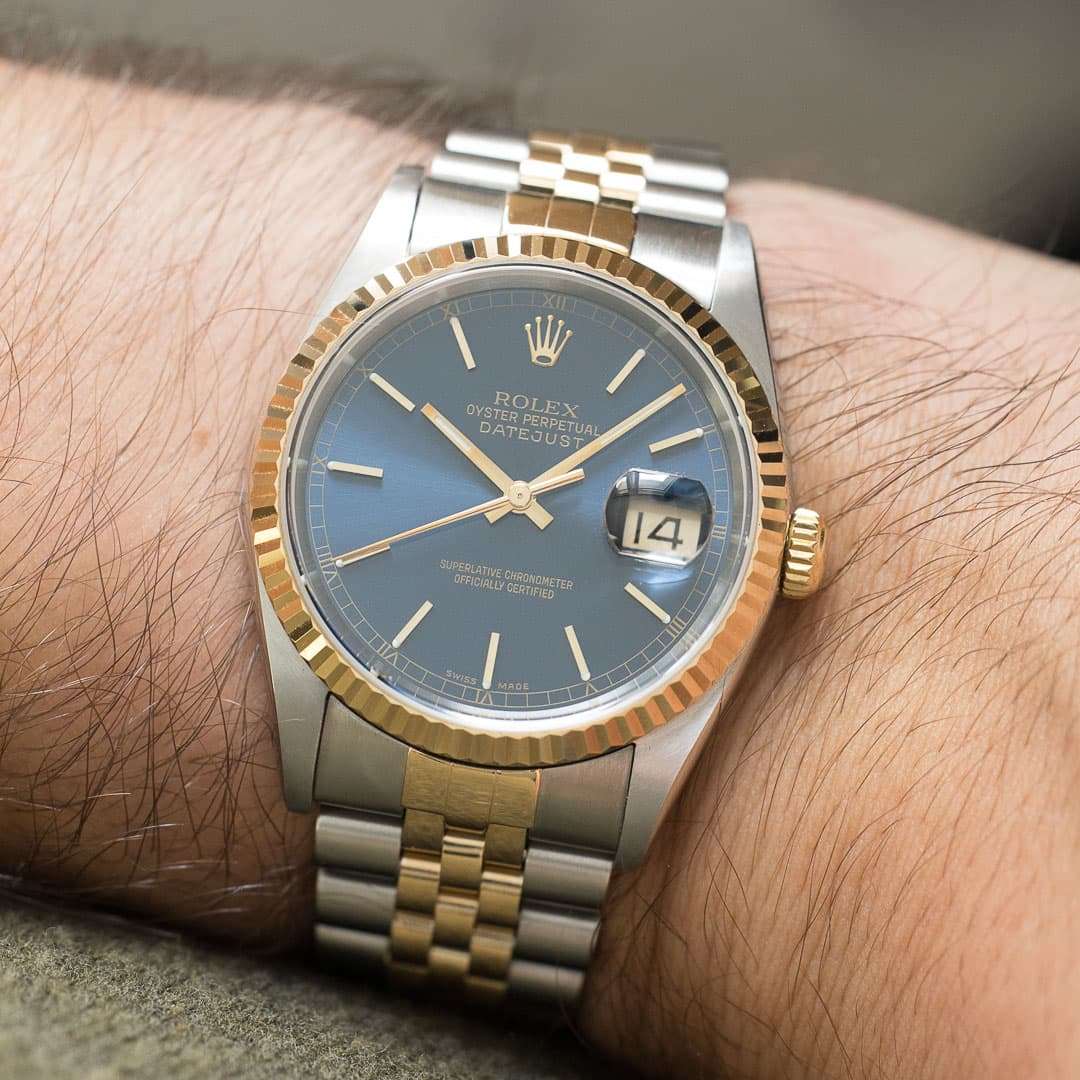 Rolex Datejust 16233 Blue dial 2002 2003