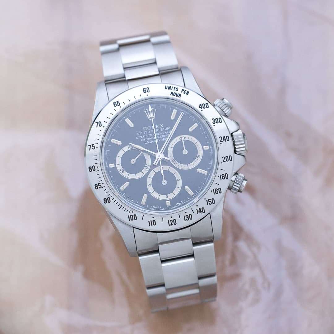 Rolex Daytona 16520 black dial inverted 6 full set