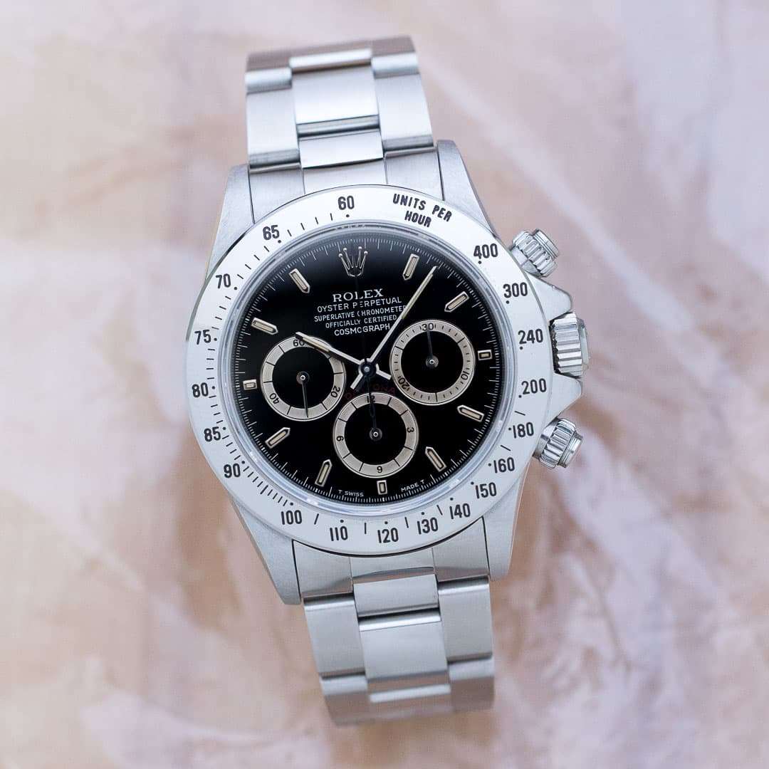 Rolex Daytona 16520 black dial inverted 6 full set
