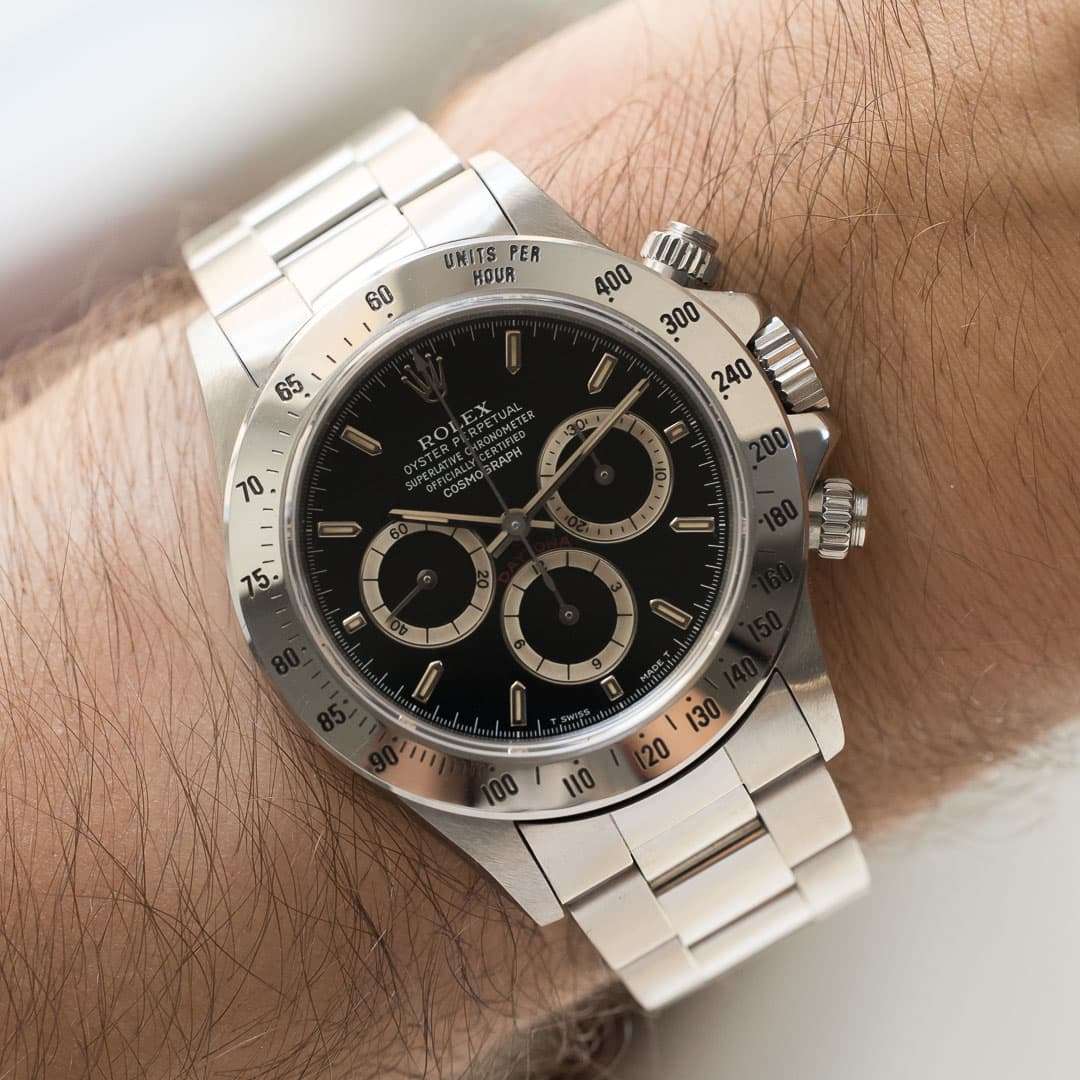 Rolex Daytona 16520 black dial inverted 6 full set