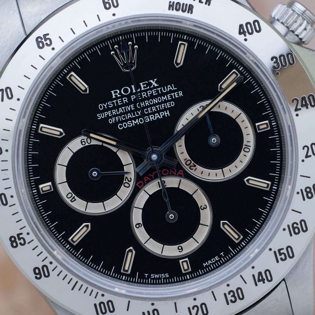 Rolex Daytona 16520 black dial inverted 6 full set