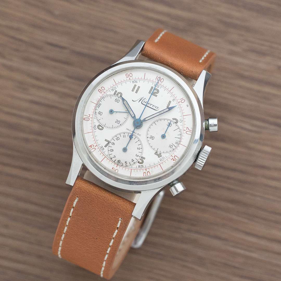 Minerva tri compax chronograph VD712