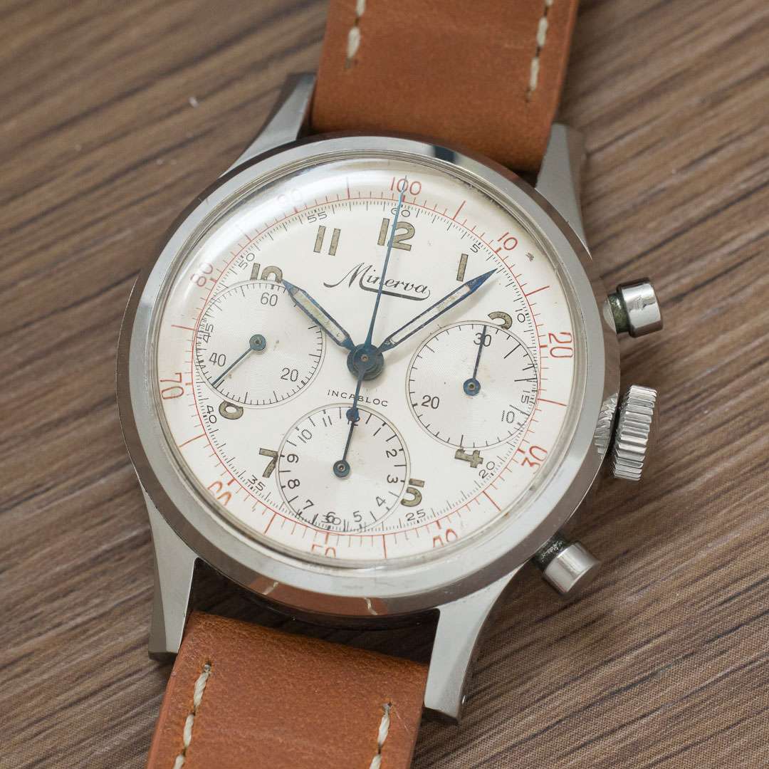 Minerva tri compax chronograph VD712