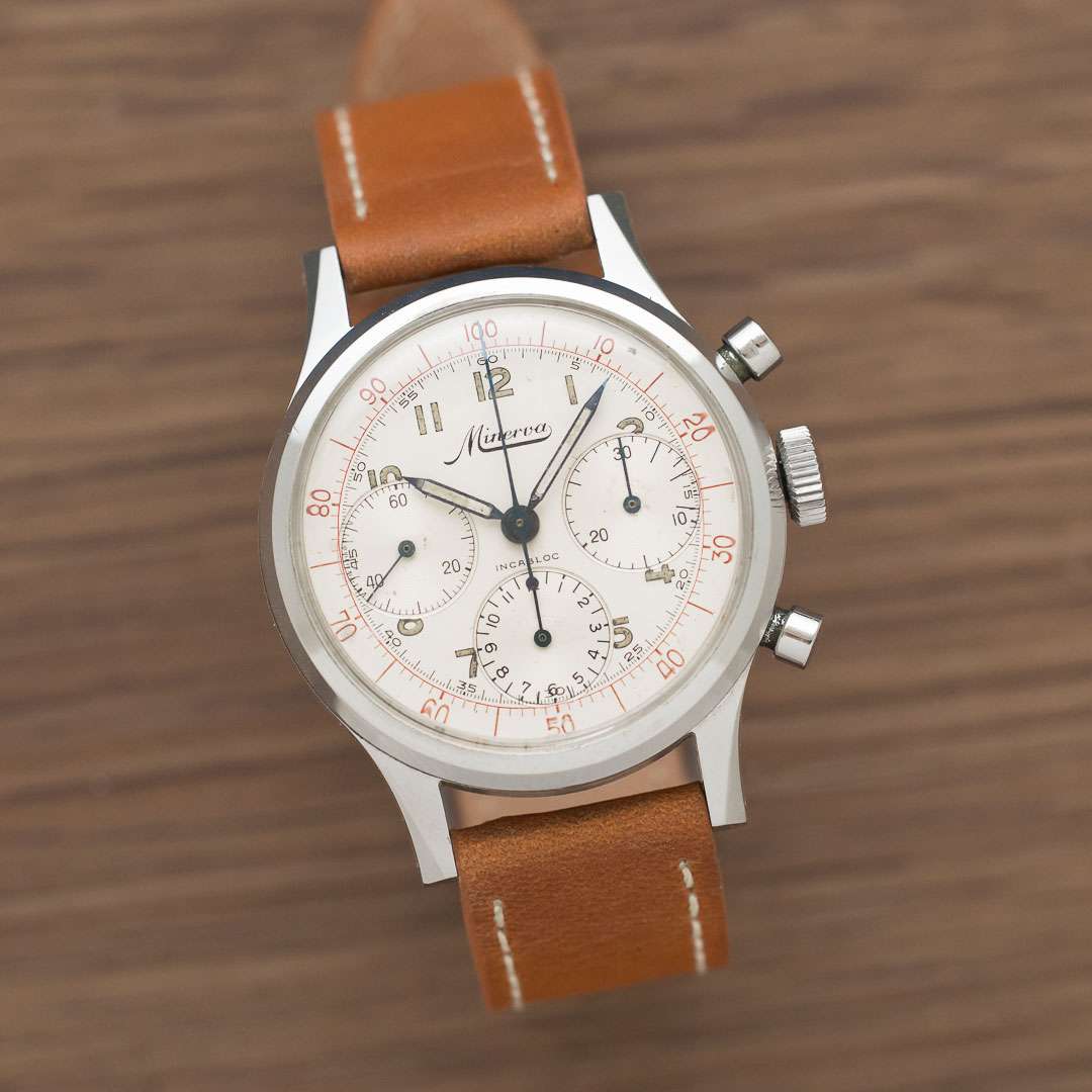 Minerva tri compax chronograph VD712