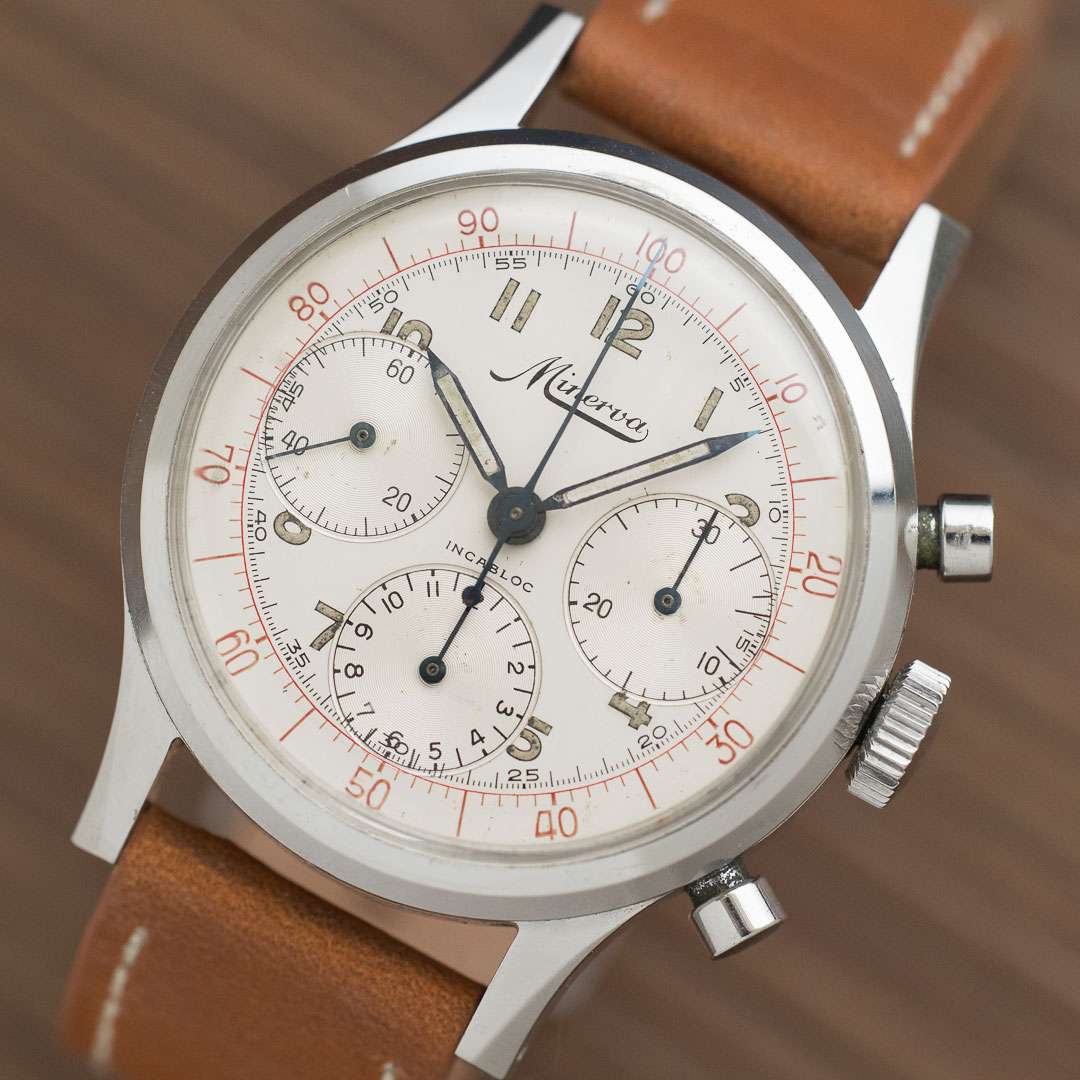 Minerva tri compax chronograph VD712
