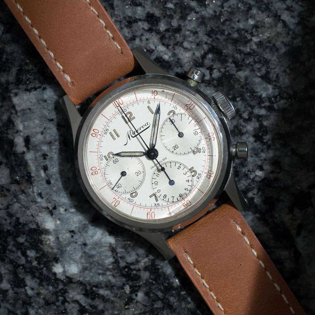 Minerva tri compax chronograph VD712