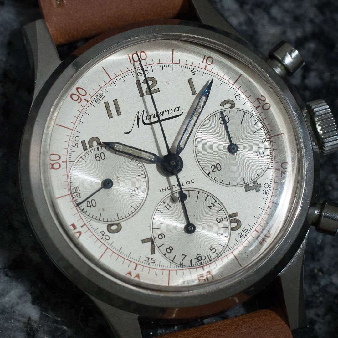Minerva tri compax chronograph VD712