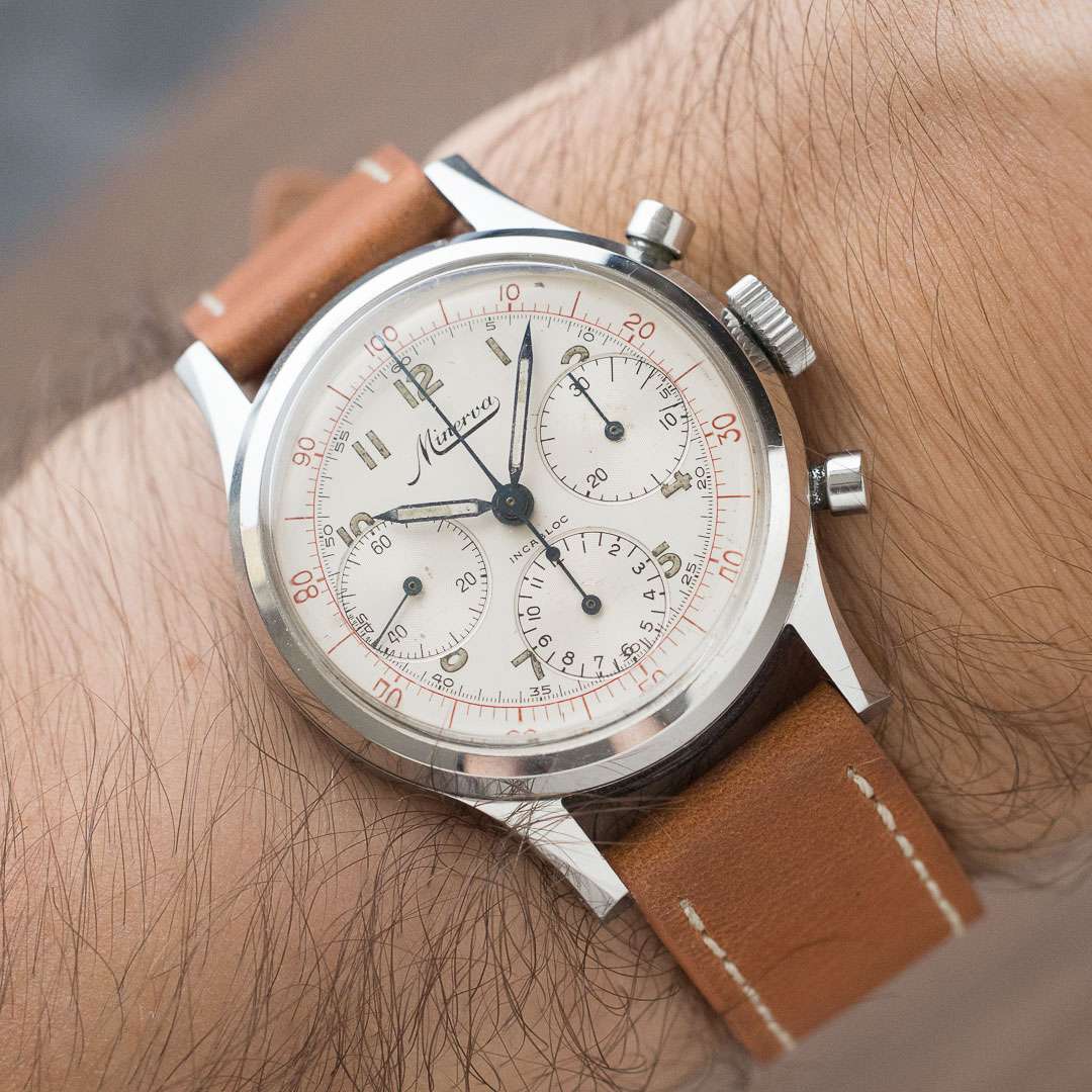 Minerva tri compax chronograph VD712