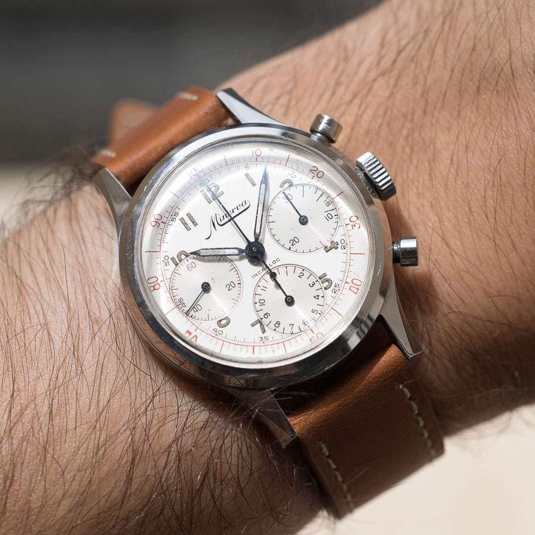 Minerva tri compax chronograph VD712