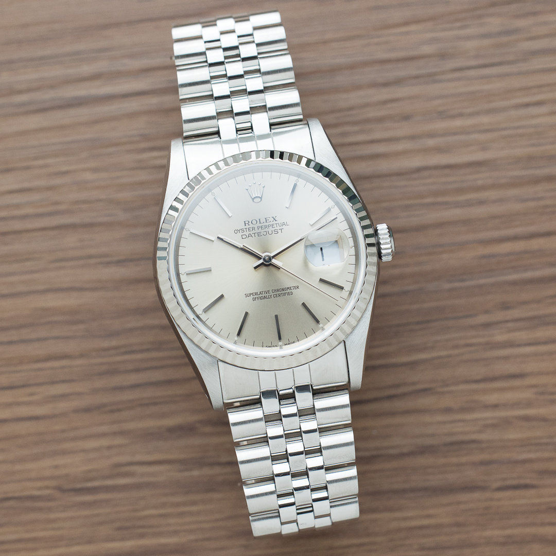 Rolex Datejust 16234 silver veritas