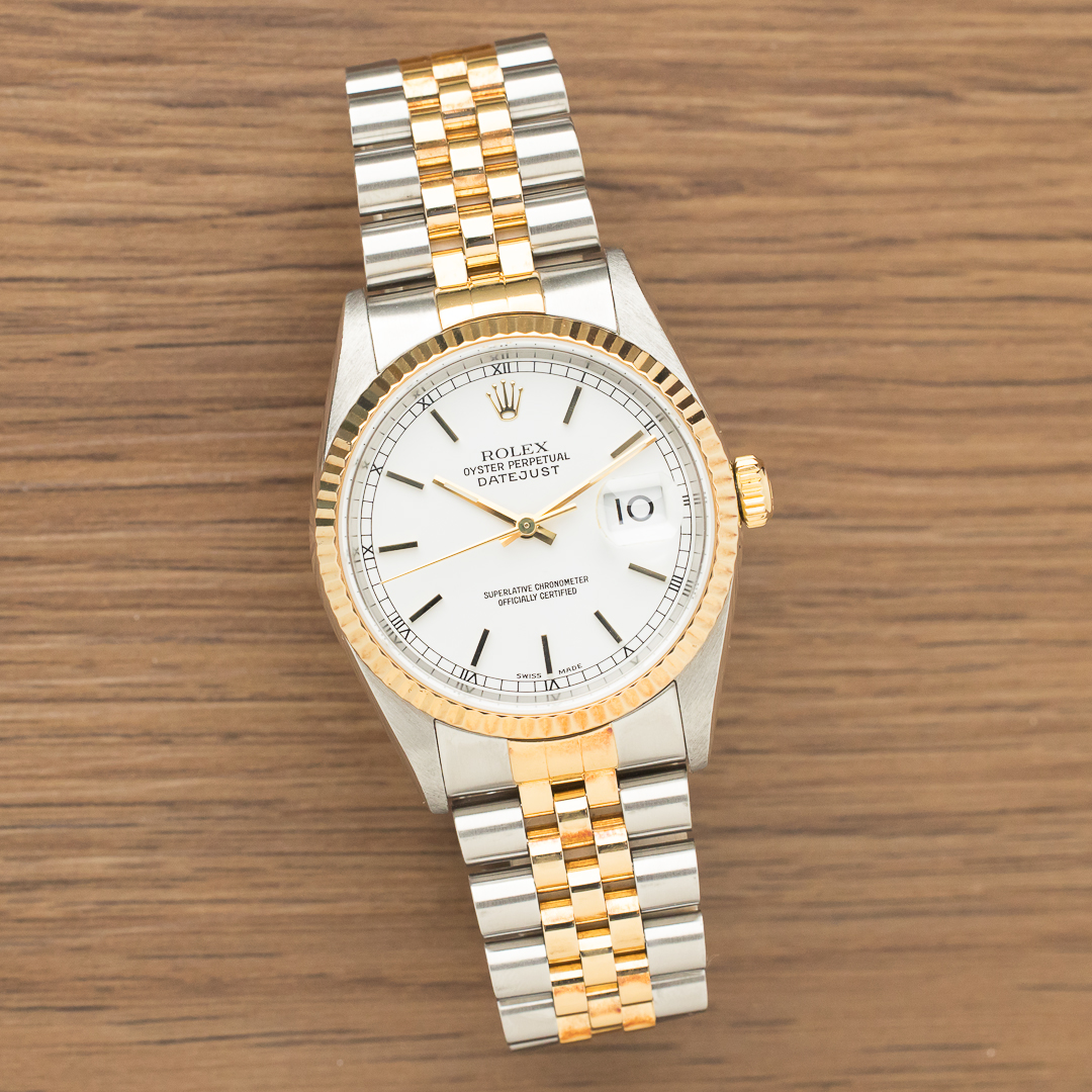 16233 datejust rolex blanc veritas